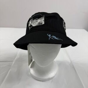 Jungles Jungles Let Go Bucket Hat Black Embroidered Cotton Streetwear BH-LG-BLK